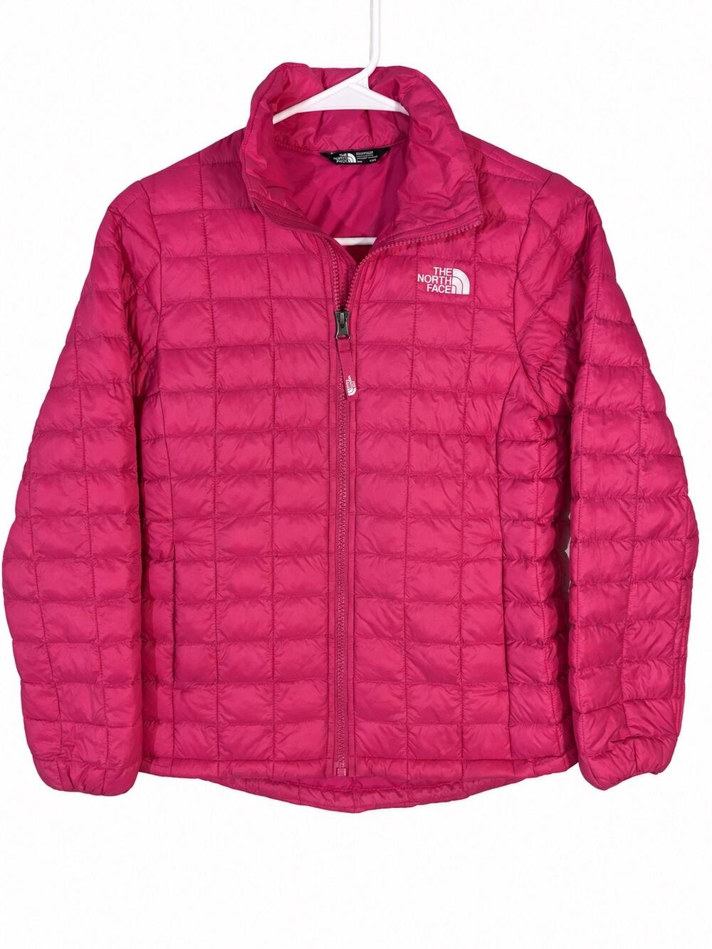 The North Face Girls ThermoBall Pink Quilted Puffer Jacket Size 10/12